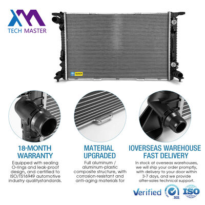 TECH MASTER Système de refroidissement automatique Radiateur 95B12251 95812125110 pour Porsche Macan Cayenne Audi Q7