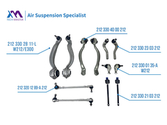 Kit de contrôle des bras de la suspension avant Tech Master pour Mercedes W212